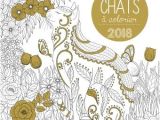 Cahier De Coloriage Adulte Pas Cher Calendrier Mural 2018 Chats   Colorier Broché Collectif Achat