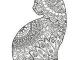 Cahier De Coloriage Adulte Pas Cher Mandala De Chat De Zentangle La Page De Livre De Coloriage Pour Des