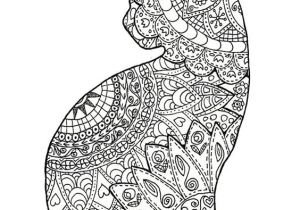 Cahier De Coloriage Adulte Pas Cher Mandala De Chat De Zentangle La Page De Livre De Coloriage Pour Des