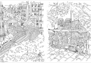 Cahier De Coloriage Adulte Paysage Les Mandalas Urbains Envie Du Jour