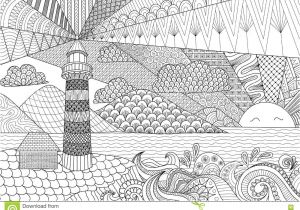 Cahier De Coloriage Adulte Paysage Paysage De Ch¢teau De Zendoodle Pour Le Fond La Coloration Adulte