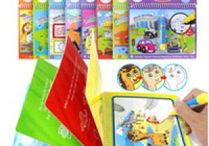 Cahier De Coloriage Magique à L Eau Livres De Coloriage Magique Puisement De L Eau Livre   Colorier Livre Doodle Peinture Magic Pen Drawing Board Pour Les Enfants Jouets Cadeau D