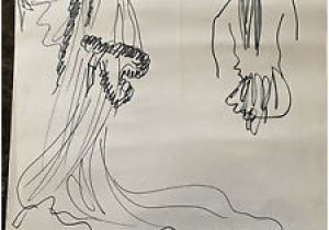 Cahier De Coloriage Yves Saint Laurent Yves Saint Laurent Dessin original Croquis De Deux Robes