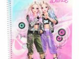 Cahier top Model Coloriage Depesche Livre De Coloriage Et Design Fun Dance Mod¨le top Multicolore