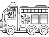Camion De Pompier Coloriage A Imprimer Dessin Camion De Pompier En Couleur