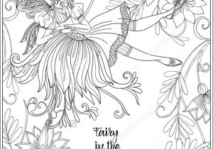 Carnet De Coloriage Adulte Fairy with butterfly Wings On Swing On Me Val Floral Background