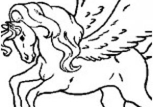 Cheval Pegase Coloriage Coloriage Cheval Ailé En Ligne Gratuit   Imprimer