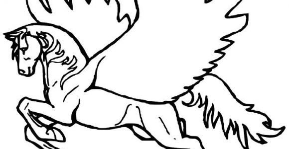 Cheval Pegase Coloriage Coloriage Cheval Pegase Dessin