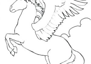 Cheval Pegase Coloriage Coloriage Cheval Sauvage Abiconinfo Coloriage Chevaux Ailacs A
