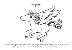 Cheval Pegase Coloriage Coloriage   Imprimer Pégase