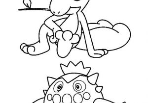 Coloriag Pokemon Treecko and Cacnea Pokemon Coloring Page More Grass Pokemon