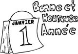 Coloriage 1er De L An Jour De L’an 1er Janvier Pas toujours Le Cas