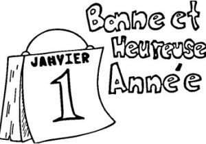 Coloriage 1er De L An Jour De L’an 1er Janvier Pas toujours Le Cas