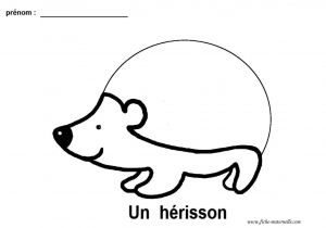 Coloriage 2 Ans En Ligne Graphisme Gs Et Ms Le Herisson Lignes Brisées