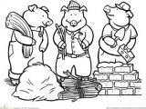 Coloriage 3 Petits Cochons Color the Three Little Pigs