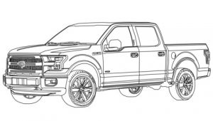Coloriage 4×4 Pick Up Coloriage Pick Up ford F150