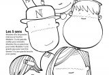Coloriage 5 Sens   Terminer Et   Colorier Expliquant Les Cinq Sens