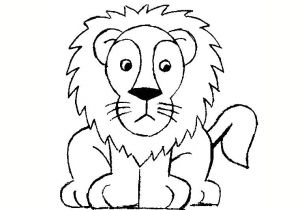 Coloriage à Imprimer Animaux Sauvages Dessin Lion Facile Recherche Google Jellabas