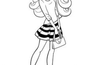 Coloriage à Imprimer Barbie top Model Pretty