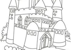 Coloriage à Imprimer Chateau De Princesse Castelo Artwork Trace and Color