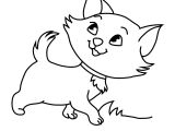 Coloriage A Imprimer Chatons Trop Mignons Dessin De Chaton Et Chiot Beau Architecture Dessins De Coloriage