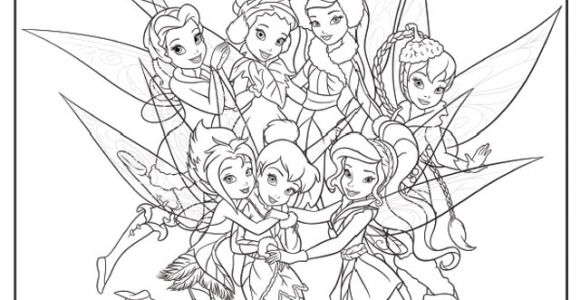 Coloriage à Imprimer Clochette Coloriage Fee Clochette Et Ses Amis A Imprimer