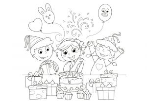 Coloriage A Imprimer De Anniversaire Coloriage Anniversaire 20 Dessins à Imprimer