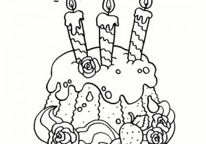 Coloriage A Imprimer De Anniversaire Coloriage Jolie Gâteau Pour Anniversaire Dessin Gratuit à