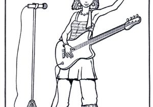 Coloriage A Imprimer De Chanteuse Coloriage Guitariste Chanteuse Dessin Gratuit à Imprimer