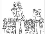 Coloriage A Imprimer De Chanteuse Coloriage Une Chanteuse Sur Scène Dessin Gratuit à Imprimer