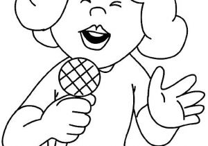 Coloriage A Imprimer De Chanteuse Colorier Les Dessins De Métiers