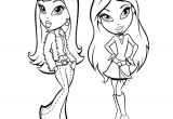 Coloriage à Imprimer De Fille top Model Jouer Au Bratz Az Coloriage