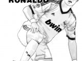 Coloriage à Imprimer De Foot De Ronaldo Coloriage Cristiano Ronaldo Vector Surpris Jecolorie