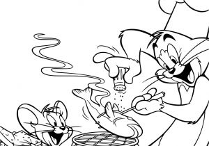Coloriage A Imprimer De tom Et Jerry Coloriage tom Et Jerry Cuisine à Imprimer