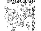 Coloriage A Imprimer Dora Et Babouche Dessins De Bonne Année Az Coloriage