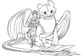 Coloriage A Imprimer Dragon 3 Hiccup toothless Dragon 3 Coloring Pages Printable