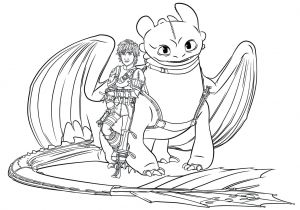 Coloriage A Imprimer Dragon 3 Hiccup toothless Dragon 3 Coloring Pages Printable