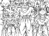 Coloriage à Imprimer Dragon Ball Z Gt Plusieurs Personnages De Drangon Ball Z   Imprimer Et Colorier