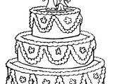 Coloriage A Imprimer Gateau Un Gâteau De Mariage à Colorier Et à Imprimer