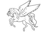 Coloriage à Imprimer Gratuit Cheval Volant Dessins Gratuits   Colorier Coloriage Cheval   Imprimer