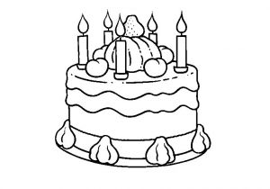 Coloriage A Imprimer Gratuit Gateau Anniversaire Anniversaire24 Gateau Anniversaire 5 Ans