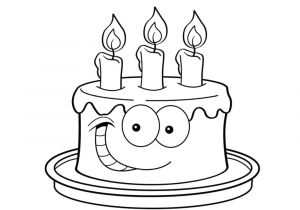 Coloriage A Imprimer Gratuit Gateau Anniversaire Coloriage De Gros Gâteaux D Anniversaire Gâteau