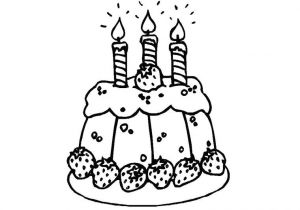 Coloriage A Imprimer Gratuit Gateau Anniversaire Coloriage Gateau Anniversaire 3 Ans Dessin