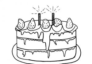 Coloriage A Imprimer Gratuit Gateau Anniversaire Image Coloriage Gateau Anniversaire
