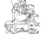Coloriage à Imprimer Gratuit Simpson Image Drapeau Anglais   Imprimer