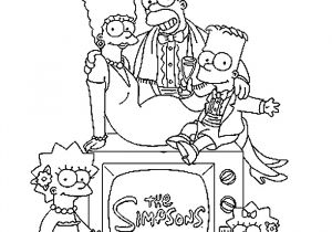 Coloriage à Imprimer Gratuit Simpson Image Drapeau Anglais   Imprimer