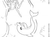 Coloriage à Imprimer Gratuit Sirene Et Dauphin 31 Dessins De Coloriage Barbie Sir¨ne   Imprimer