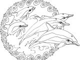 Coloriage à Imprimer Gratuit Sirene Et Dauphin Dessins Gratuits   Colorier Coloriage Mandalas Animaux   Imprimer