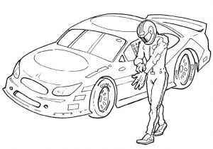 Coloriage A Imprimer Gratuit Voiture De Course Dessin Jaguar Facile