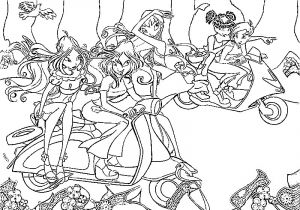 Coloriage A Imprimer Gratuit Winx Coloriage A Imprimer Winx En Scooter Gratuit Et Colorier
